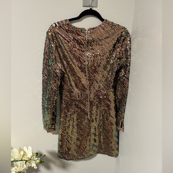 Ted Baker London Sequin Mini Dress. Size 2. - Picture 5 of 6